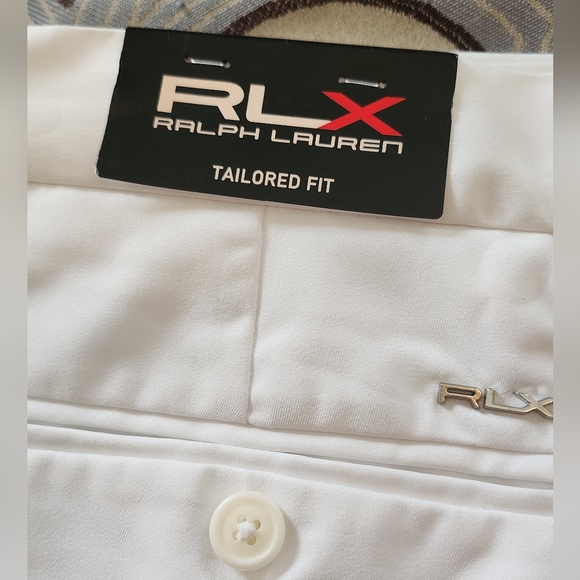 $148 Men's RLX Golf Tailored Fit Performance Pants 34X32 - White - NWT!!! - Picture 5 of 12
